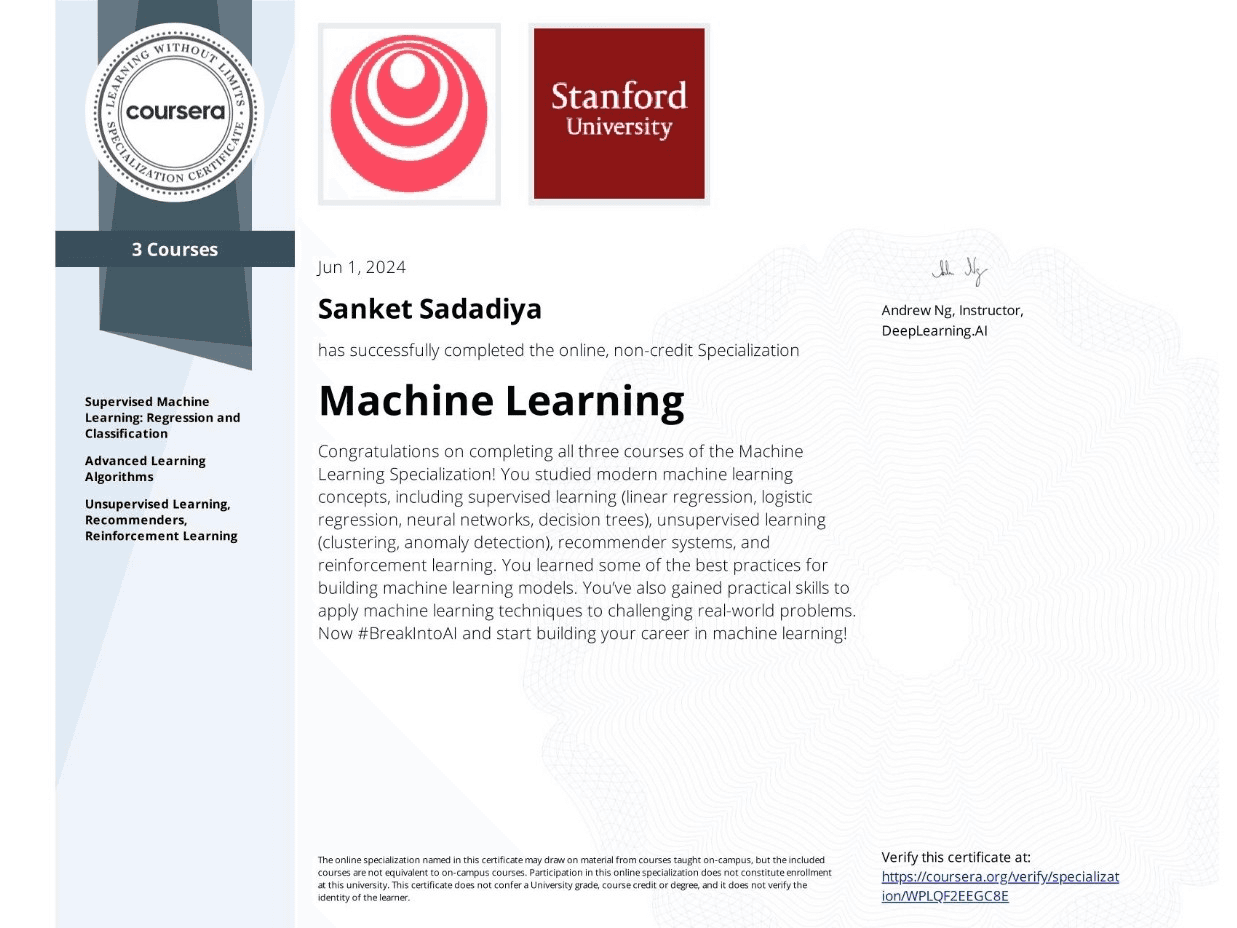 Machine Learning Specialization
